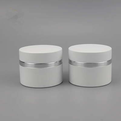 Manufacturer 5g 15g 30g 50g Matte White Flat Aluminum Can With Inner Glass or PP jar inside for UV Nail Gel
