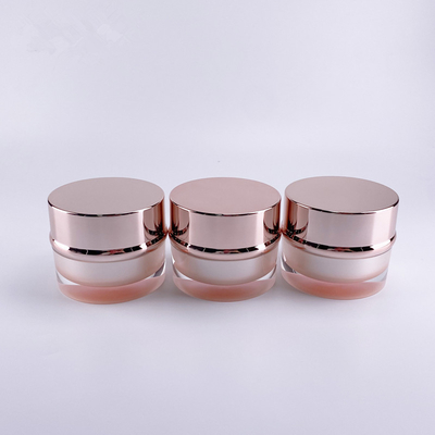 New products custom skin care face cream container 15g 30g 50g double acrylic cosmetic jar