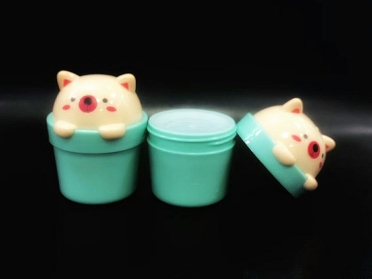 Custom 15g 30g 50g cute cartoon animal skin care empty cream jar packaging, Cosmetic plastic children's hand cream case