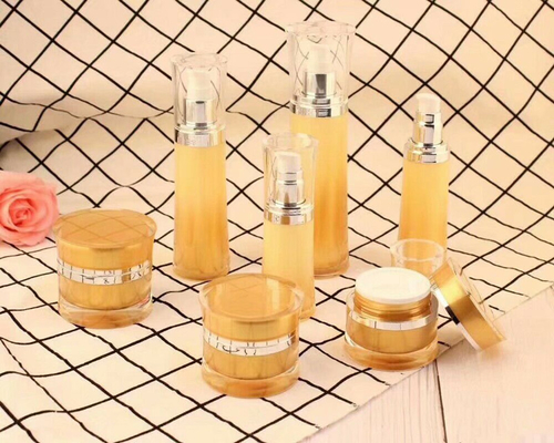 Manufacturer acrylic cosmetic bottle make up series