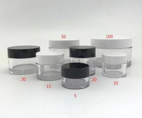Pet Clear Cream Container Plastic Jars With Lids Cosmetic 5g 10g 20g 15g 30g 50g 100g Plastic Jars