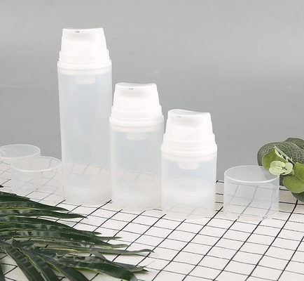 white pp airless bottle cosmetic