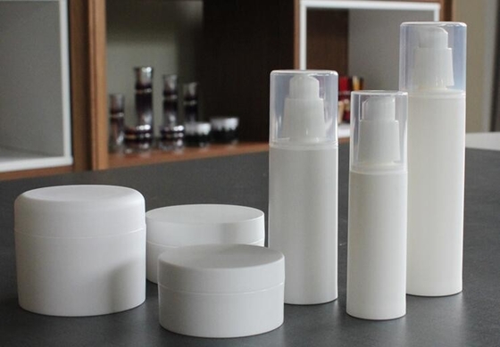 top selling airless bottle cosmetic 15ml 30ml 50ml clear outer cosmetic airless twist up pump bottle