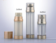 40ml 60ml 100ml  Cosmetics Lotion Bottle Dual Chamber Plastic Bottle