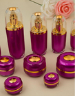Lady cosmetics packaging 15g/30g/50ml/100ml acrylic luxury gold empty lotion bottle and cream jar/container