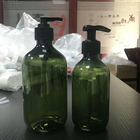 300ml 500ml Amber  Green Transparent Plastic PET Shampoo Bottle Hair Oil Bottle With Lotion Pump