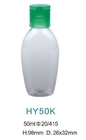 high quality PET plastic 50 ml flip top cap bottle  lotion cosmetic squeeze bottle