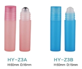 China supplier empty 10ml cosmetic frosted matta pink blue roll on deodorant bottles for essential oil