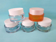 High quality low price round transparent  cosmetic jar acrylic 50g