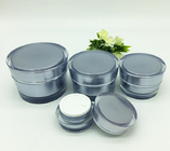 Plastic Cosmetic Container Empty Cream Jar 15g 30g 50g 100g Pot Factory Supply Round Luxury Cosmetic Packing  jar