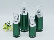 wholesale new design luxury green empty 30ml 50ml acrylic face cream airless lotion cosmetic bottle