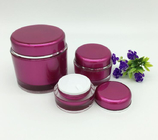 big container plastic 100ml 200 ml round shape cosmetic acrylic  jar