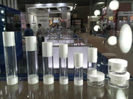 white top and bottom 15ml 30ml 50ml 60ml 100ml 120ml plastic  skin care  cosmetic airless  bottle