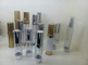 5ml 10ml 15ml 20ml 30ml plastic gold or silver slim airless cosmetic bottle for serum eye cream