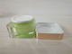 2019 new design 50ml square shape cosmetic cream acrylic jar cosmetic packaging jars