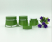 Manufacturer Wholesale fancy empty beauty 15G 30G 50G green color acrylic aluminium cosmetic cream jar
