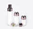 China Supplier Silver Luxury Plastic Cosmetic Bottle, 15ml 30ml 50ml Empty Airless Plastic Serum Pump Dispenser