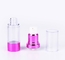 10ml 15ml 20ml 30ml round transparent cosmetic pink UV airless pump bottle