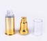 OEM Luxury brushed gold 10ml 15ml 20ml 30ml eye serum Cosmetic  Airless Pump Lotion Bottle Pressed  bottle
