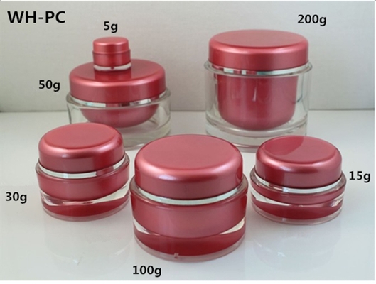 empty 5g 15g 30g 50g 100g 200g plastic cosmetic round face body cream jar