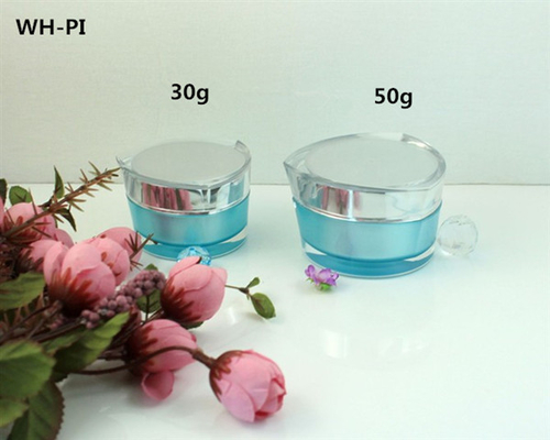 1oz 30gr 50gr cosmetic jars with UV silver  lid