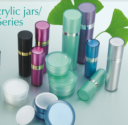 plastic Cosmetics Skin Cream bottle square acrylic cream jars 15ml 30ml 50ml 120ml