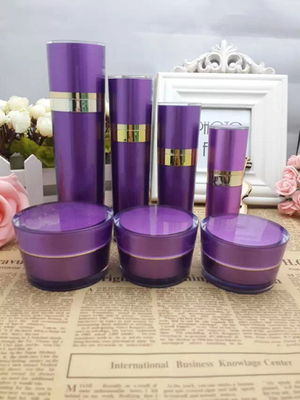 15ml 30ml 50ml 120ml purple plastic packaging bottle acrylic bottle for cosmetic skin care products