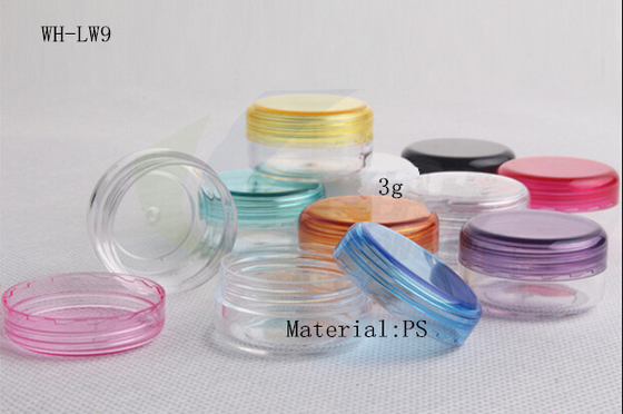 3ml 3g  eye shadow power jar wholesale acrylic plastic jar cosmetics  mini clear jar  cream jar