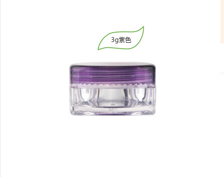 small empty 3ml 5ml  plastic square eye shadow powr jar cosmetic power jar
