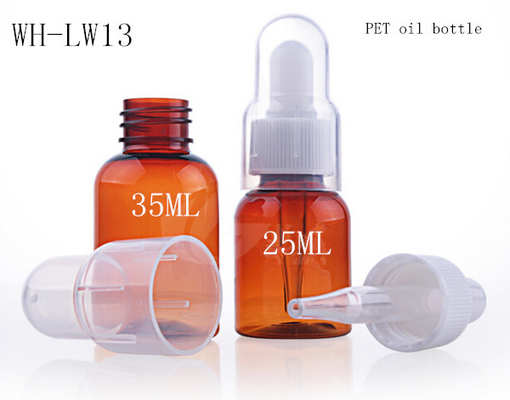 25ml 35ml plastic cosmetic oil dropper bottle