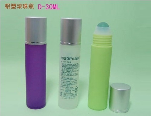 30ml 1oz cosmetic roll on bottle with plastic ball or steel ball