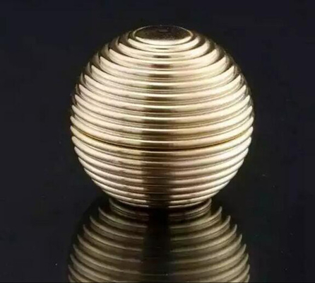 15gram 30gram 50gram plastic  latest unique spherical cosmetic chrome  gold jar