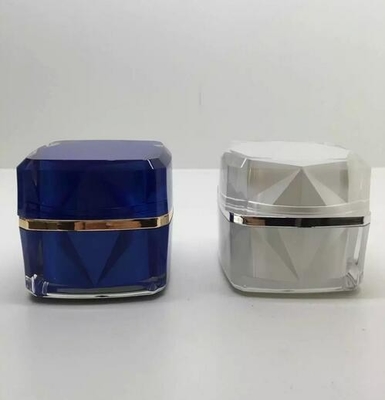 hot sale luxury pearl white Packaging cosmetics Packaging jar beauty acrylic design cream containers and 15g 30g