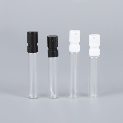 1ml 1.5ml 2ml Empty Pocket Custom Cosmetic Mini Round Plastic Cap Spray  Perfume Bottle