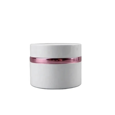 5g 15g 30g 50g Luxury Manufacturer Matte White Flat Aluminum Can With Inner Glass Or PP Jar Inside For UV Nail Gel