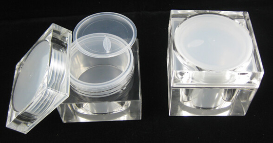 30g 50g 80g Acrylic Square Cosmetic Acrylic Jars for skincare
