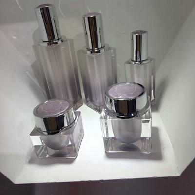 4.3oz 1oz 130ml 100ml 30ml  luxury plastic sqaure shape cosmetic essential oil bottlespackaging