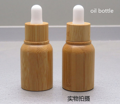 0.35 ounce 10ML empty cosmetic  bamboo dropper bottle for skin care