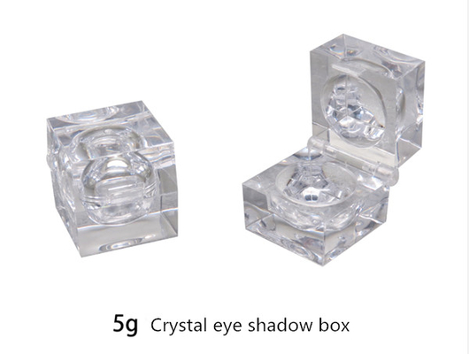 empty 0.16ounce  5ml plastic clear crystal eye shadow box eye shadow container eye shadow jar