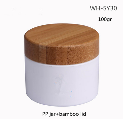 100ml Eco Friendly Skincare Packaging Bamboo Packaging Cosmetic Cream Lotion Jar Container