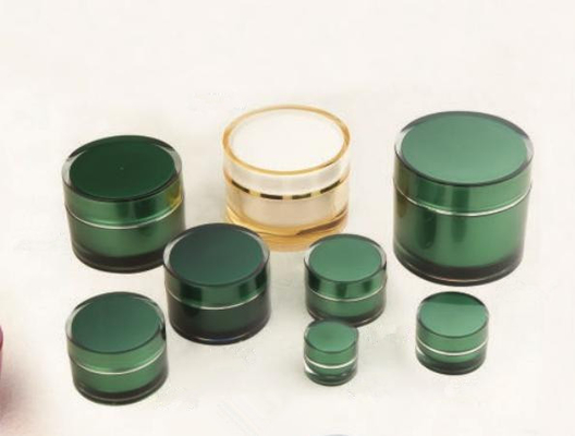 Classical Cosmetic Packaging Round Plastic Acrylic Jar With Lid For Face Cream 15ml 30ml 50ml