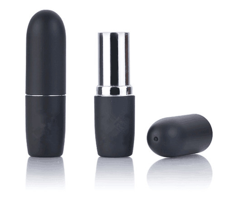 Black Empty Plastic Bullet Lipstick Container
