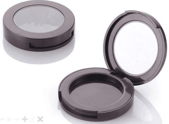 Eco-friendly cosmetic case makeup compact powder box with clear AS window
