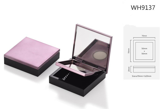 Elegant pink square cosmetic magnetic palette box  case  container  packaging