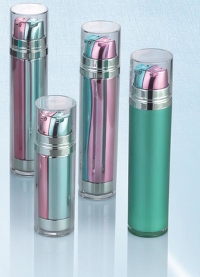 dual chamber bottle with duo Dispenser 50ml  30ml plastic ABS cosmetic Serum face cream bottle