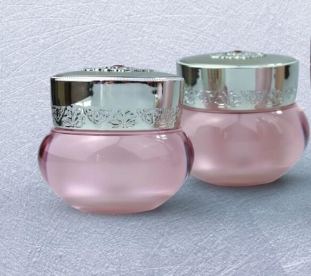 0.66oz 1oz 1.6oz luxury cream jar Palace Crown Acrylic cream plastic jar30g acrylic cream jar korean cosmetic container