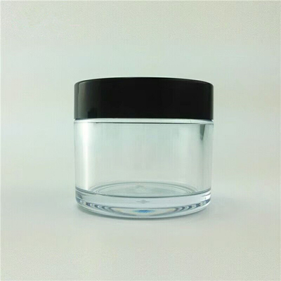 round  50ml plastic black cap on cosmetic jar