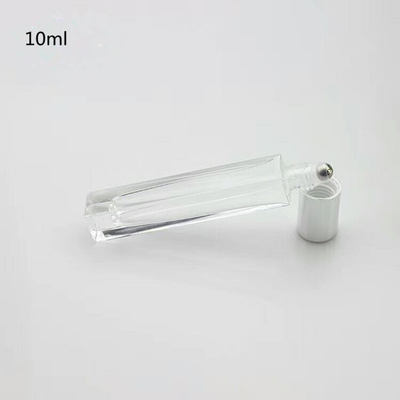 10ml 10cc glass  square perfume bottle with steel ball roll on