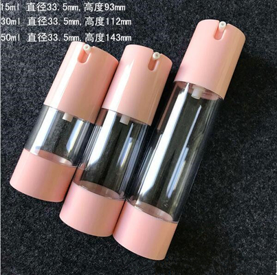 cylinder shape 15ml 30ml 50ml  frosted  airless lotion bottle pump bottle for cream, lotion, foundation liquid