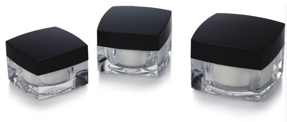 Cheap and good quality5gram 30gram 50gram square empty acrylic double wall cosmetic cream jar